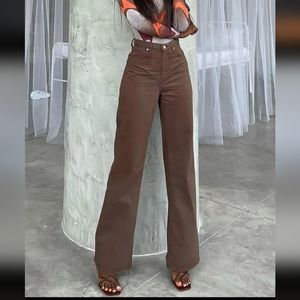 Good Time High Waist Wide Leg Jeans - Never Worn, Quality Material, Real Pockets